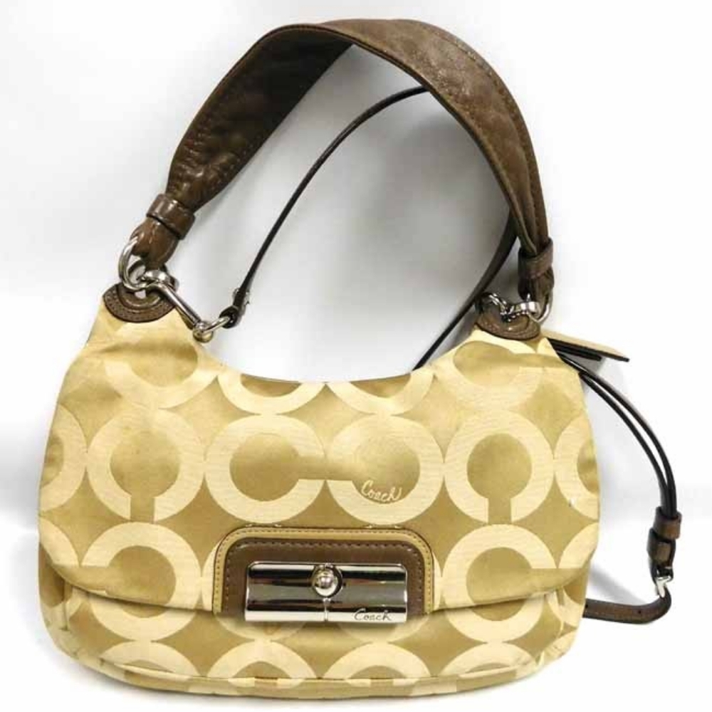 Coach Kristin Op Art Sateen Small Hippie Crossbody